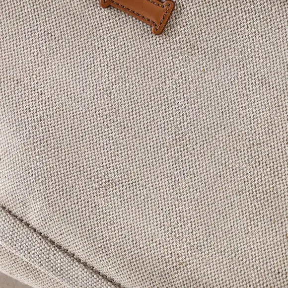 Prada Logo Tote Linen Blend Large #223418P23B - Picture 7 of 8